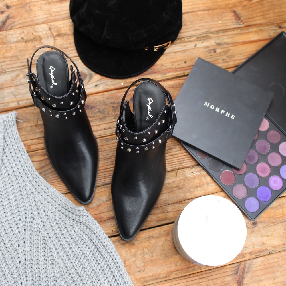 🚨//The Sequoia// Black patent leather Mule - Picture 6 of 8